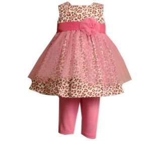   Girl Animal Summer Pink Tutu Dress Capri clothes Outfit Set 18M  