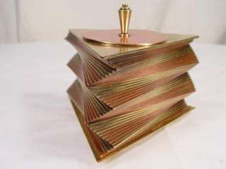 Vintage 1935 Cigarette Brass Copper Table Top Box Otar  