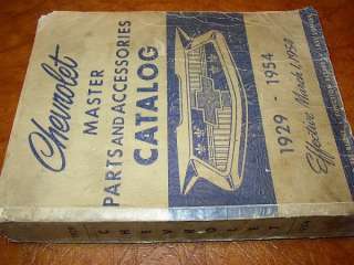 1929 30 31 32 33 1954 Chevrolet Parts Catalog 35 36 37 38 39 40 41 46 