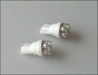 one pair ultra white 168 194 2825 w5w led bulbs for parking light 