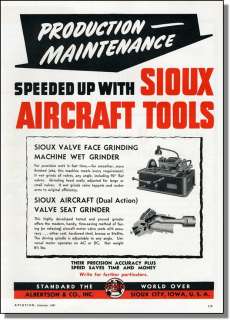 1941 Sioux Aircraft Tools   Albertson & CO. Print Ad  