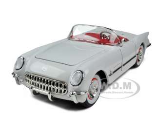 1953 CHEVROLET CORVETTE WHITE 132 DIECAST MODEL CAR SIGNATURE MODELS 