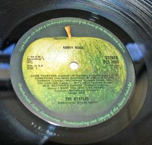 The Beatles   Abbey Road   Misaligned Apple   1969 UK Vinyl LP  