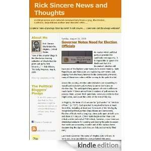  Rick Sincere News and Thoughts Kindle Store