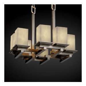 Justice Design Group CLD 8670 15 NCKL Clouds 8 Light Chandeliers in 