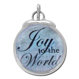   Soldered Charms   Joy to the World Round Charm Arts, Crafts & Sewing