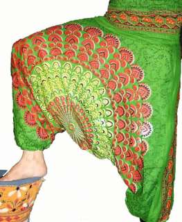 10 Baggy Genie Harem Pants Boho Hippie Gypsy Yoga India  