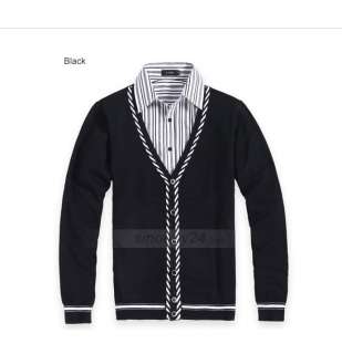 C51012 Mens Causal Cashmere Cotton Blends Knitted Sweater  