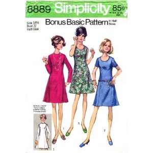  Simplicity 8889 Sewing Pattern Princess Dress Size 14 1/2 