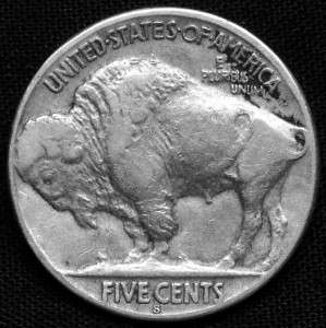 1924 S BUFFALO NICKEL VF FREE S&H R23  