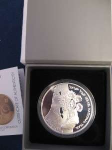 2010 ISRAEL NATIONAL TRAIL PROOF COIN 28.8g SILVER with ORIGINAL CASE 