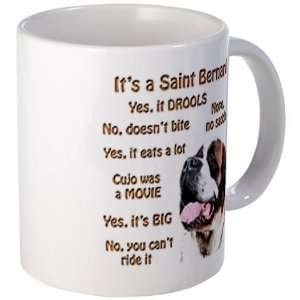  Saint Bernard FAQ Funny Mug by 