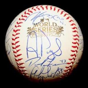   Berkman Autographed Baseball   2011 Team World Series 20 Sigs Sports