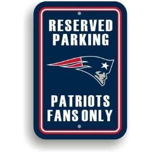  NFL New England Patriots Plastic Parking Signs   Set of 2 