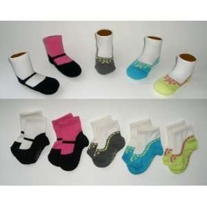 Girls Baby Shoe Socks Gift Set, Funky Feet Variety Pack B, 0 12 Months 
