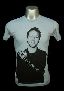 Shirt Coldplay Chris Martin yellow alternative rock s  