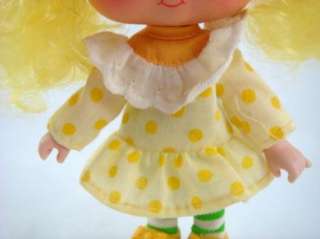   Greeting Strawberry Shortcake Lemon Meringue Doll With Yellow Bows