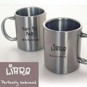 Birthday Gift; Stainless Steel Mug; Personality Zodiac Sign Libra 