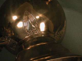 Antique Chinese Brass Bronze Samovar Tea Urn DRAGON HUGE FIGURAL FOO 