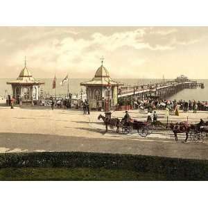   Travel Poster   The pier Worthing England 24 X 18 