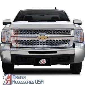2007 2010 CHEVY SILVERADO 2500HD CHROME GRILL GRILLE OVERLAY   2 PCS 