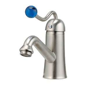  Aqua Brass Faucets 9914 Iris Single Hole Lav Faucet 