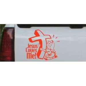 Jesus Loves Me (Girl) Christian Car Window Wall Laptop Decal Sticker 