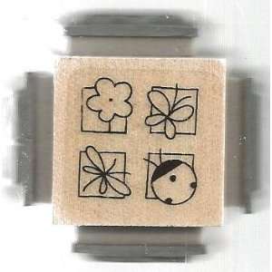  Spring Window Wood Mounted Rubber Stamp Cube (ATC07 
