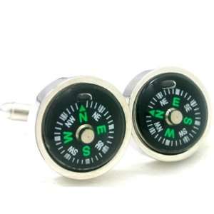  Fun Compass Cuff Links Gift Boxed