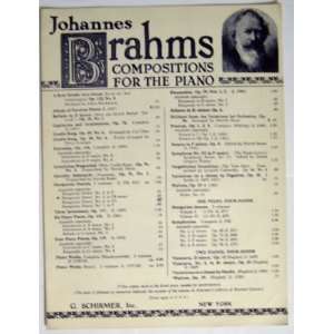   Revised and Fingered by Wm. Scharfenberg) Johannes Brahms Books