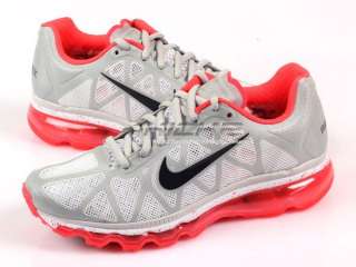 Nike Wmns Air Max+ 2011 Neutral Grey/Solar Red Running 429890 061 