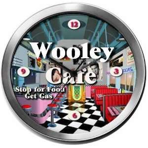  WOOLEY 14 Inch Cafe Metal Clock Quartz Movement Kitchen 