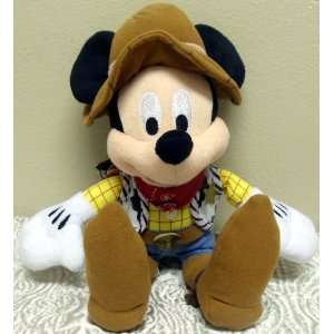   Toy Story Woody Cowboy Themed 11 Plush Mickey Mouse Doll Toys