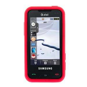  SAMSUNG ETERNITY A867 SILICONE SKIN COVER CASE RED 