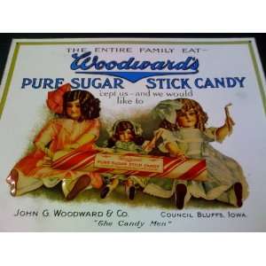  Woodwards Pure Sugar Stick Candy Metal Sign Everything 