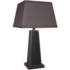  Blakeney Black Leather Like Base Table Lamp