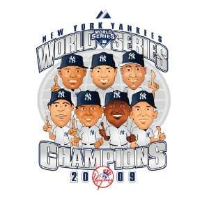 New York Yankees 2009 World Series White Parade T Shirt 