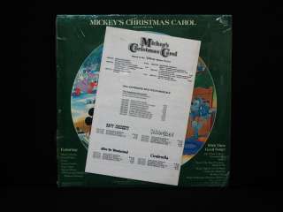 Walt Disney Mickey Christmas Carol PICTURE DISC LP NM  