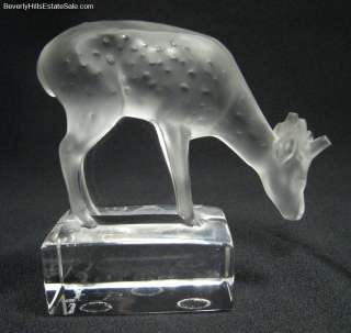 Lalique Deer Paper Weight List Price $420  
