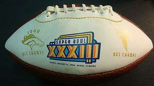   MINI Denver Bronco’s vs. Seattle Seahawks Super Bowl XXXIII Football