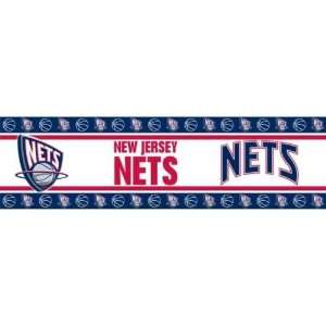  New Jersey Nets 3 Rolls   45ft Wall Paper Border Sports 