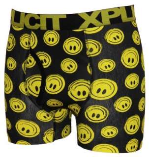 Xplicit RAW Fitted Boxer Shorts Smiley Face Boxers Novelty Funny 