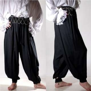  Pirate Renaissance Medieval Costume Harem Pants Trousers 