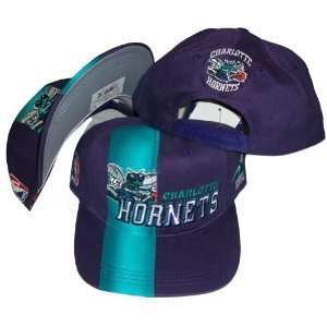 vintage retro NBA 90 Charlotte hornets 2tone snpaback hat  