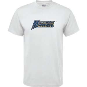  Merrimack Warriors White Youth Logo T Shirt Sports 