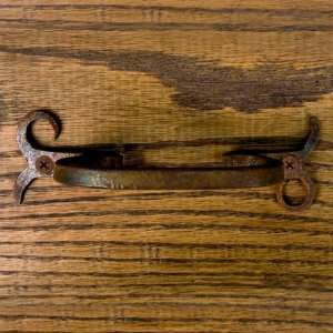  Bostwick Hand Forged Iron Drawer Pull   Rust