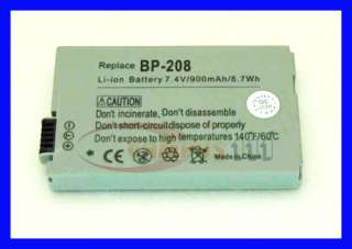 BATTERY FOR CANON BP208 BP 208 DC210 DC40 DC10 DC230  