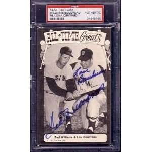  Ted Williams and Lou Boudreau 1973 TCMA All Time Greats 