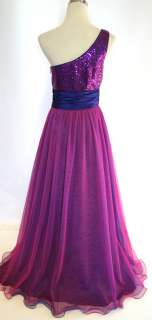 NWT MORGAN & CO $155 Fuchsia /Royal Prom Evening Gown 5  