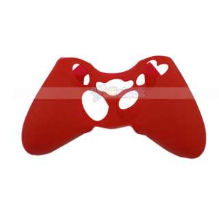 New Red Controller Silicone Skin Case Cover For Xbox360  